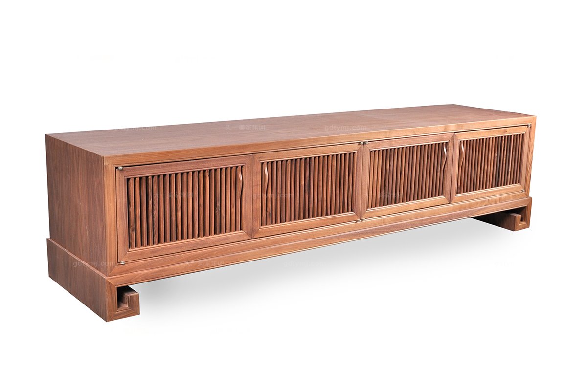 高端東南亞客廳實木家具電視柜