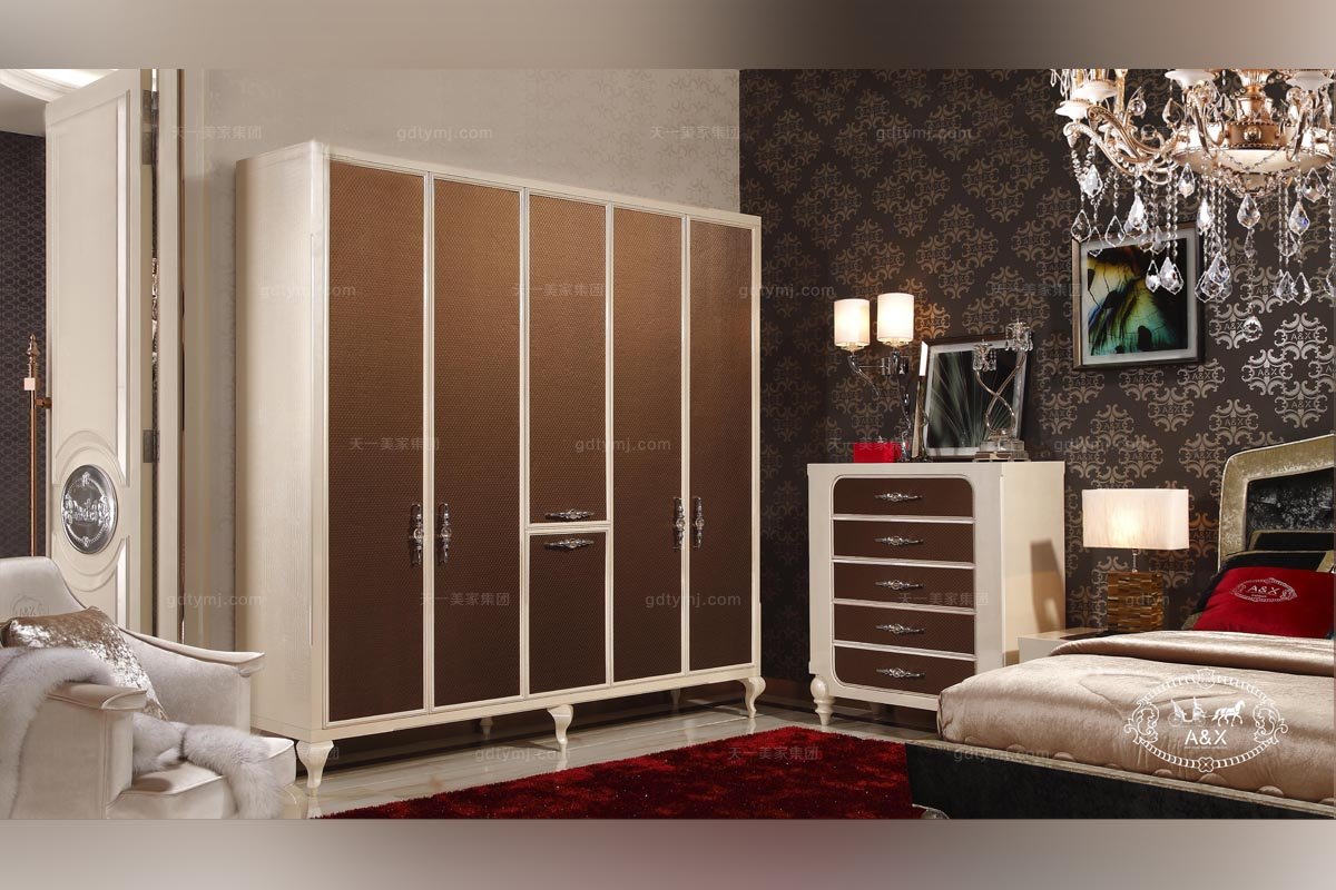 高端北京歐式別墅家具后現代五斗柜