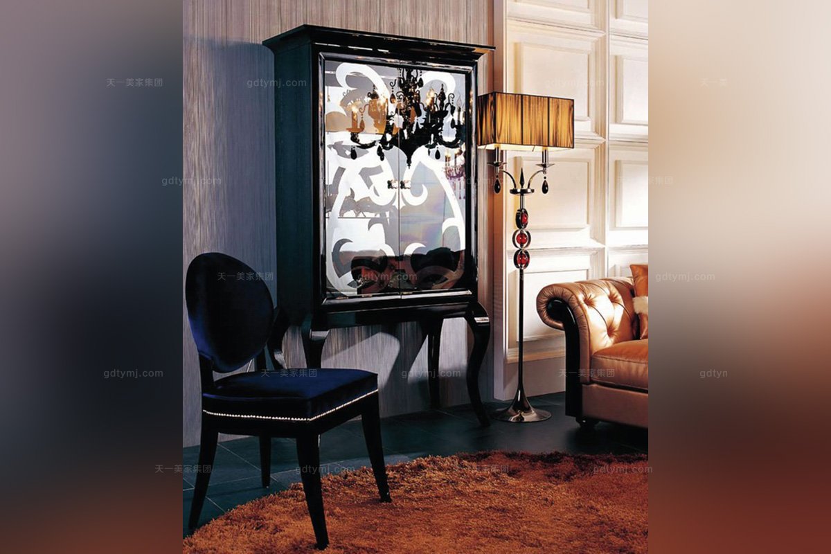 高端別墅后現代酒柜