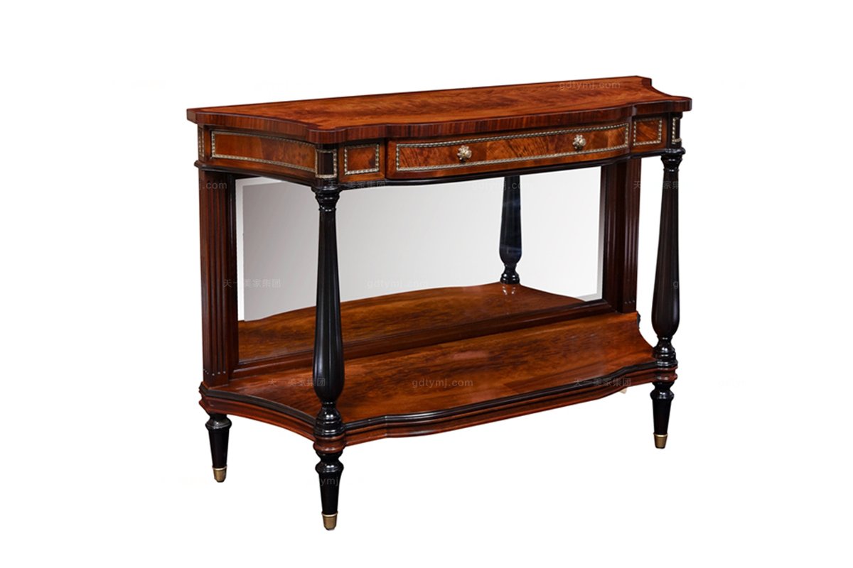 高端歐式家具實木雕花玄關桌