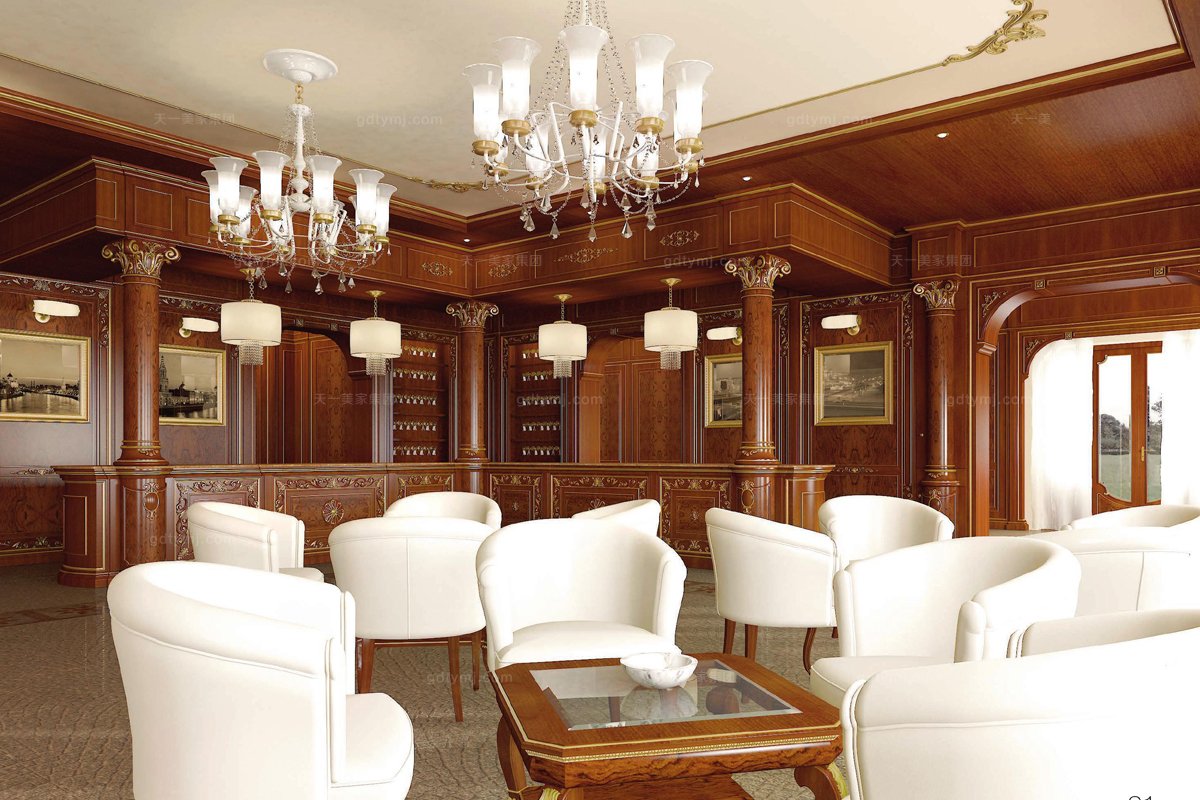 Grilli奢華新古典白色休閑區