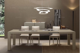 Presotto現代后實木辦公桌椅組合