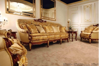 Minotti Luigi&Benigno歐式實木雕花客廳花型布藝系列