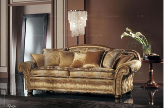 Pigoli 皮溝里黃色布藝實木沙發客廳系列