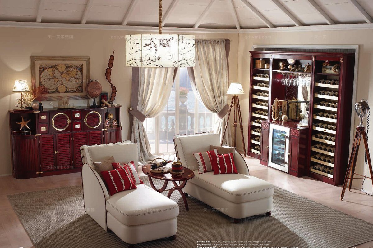 Caroti 卡若緹實木框架布藝沙發影音室系列