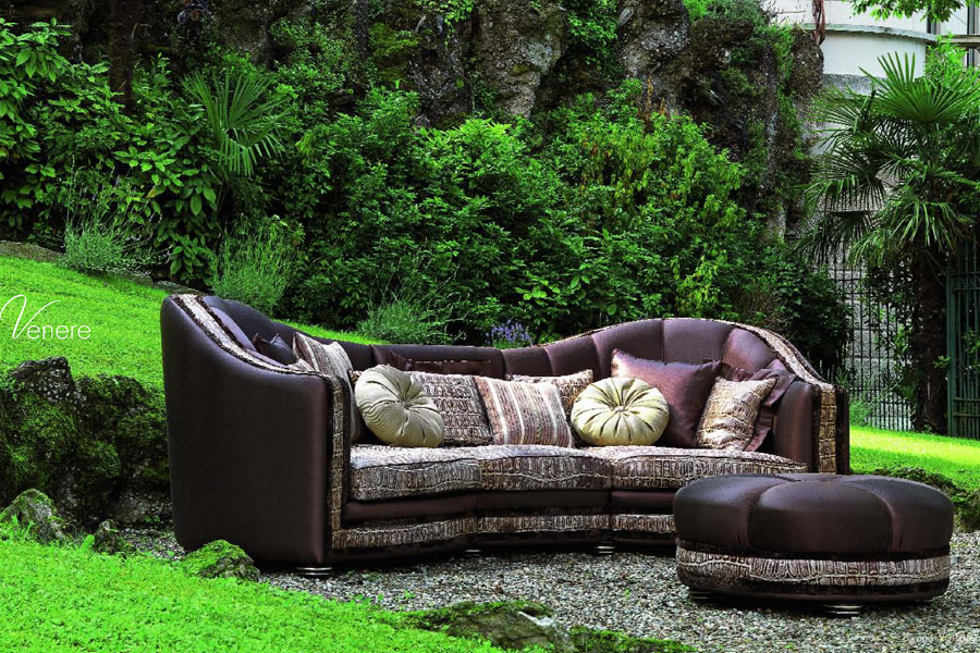 Pigoli 皮溝里紅色布藝三位沙發客廳系列