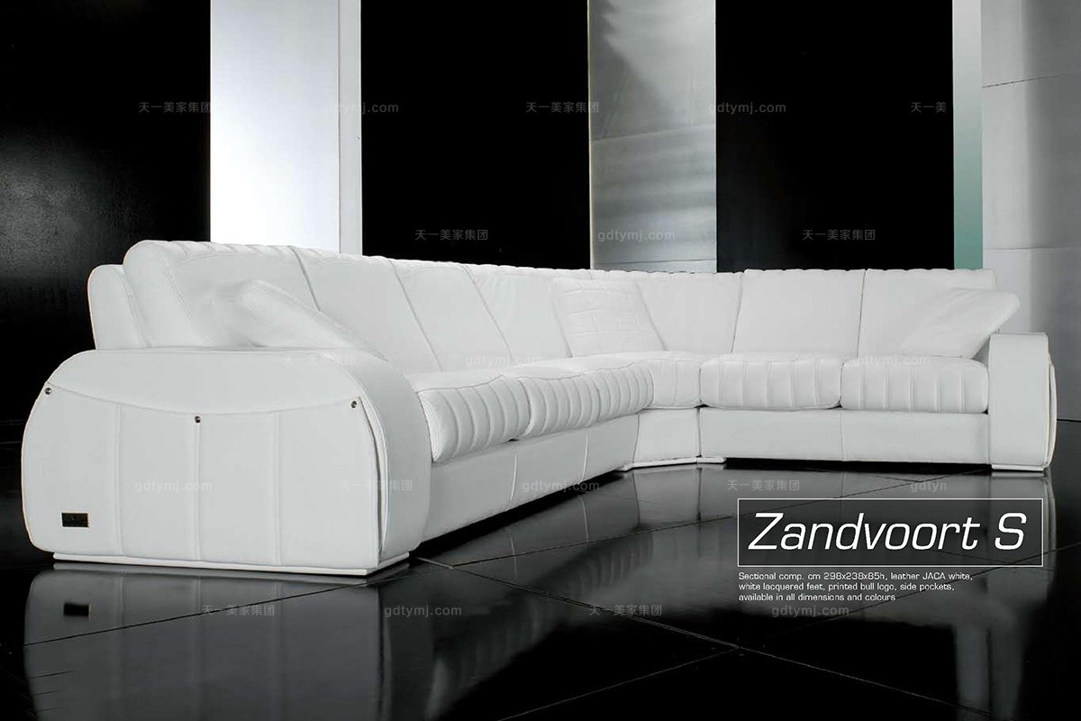 高端時尚現代意大利進口蘭博基尼系列紅色轉角沙發