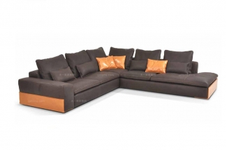 高端時尚現代意大利進口拼色轉角沙發