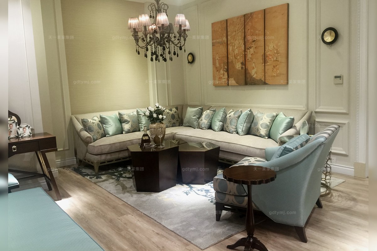 名貴五星級酒店家具品牌法式三人位沙發