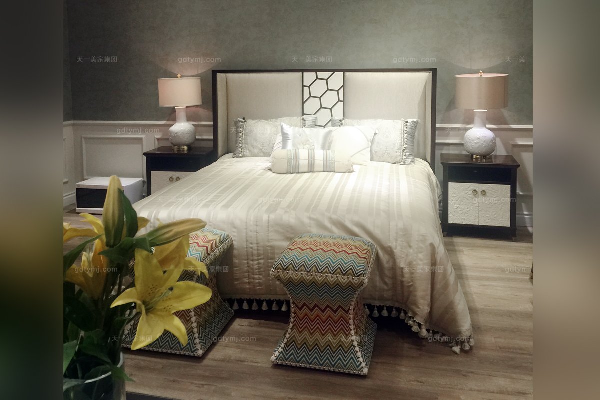 高端家具售樓部家具高端家私法式雙人床