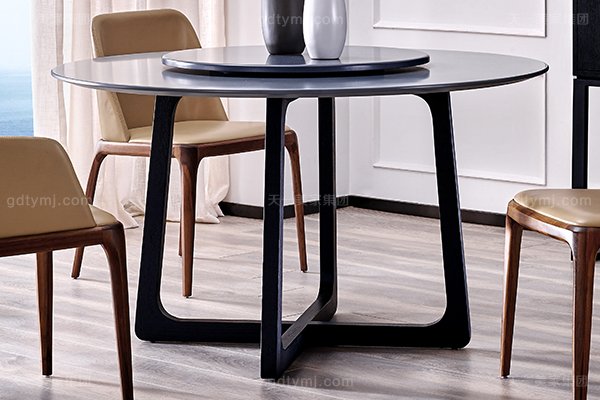 意大利極簡(jiǎn)奢現(xiàn)代風(fēng)家具餐廳名貴木飾面餐桌真皮軟包餐桌椅組合餐臺(tái)