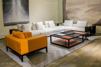 意式極簡奢華現代客廳沙發組合