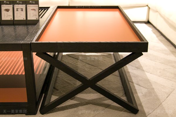 意式極簡奢華現代客廳沙發組合長方幾