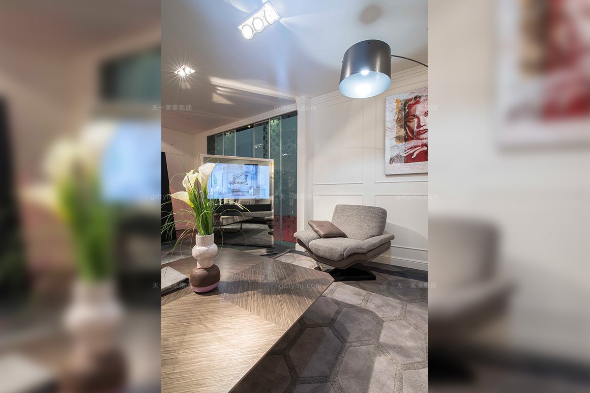 名貴豪華別墅家具品牌輕奢時尚現代灰色布藝軟包組合沙發