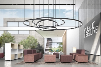 高端辦公家具廠家品牌現代時尚輕奢休息區茶吧休閑沙發組合系列