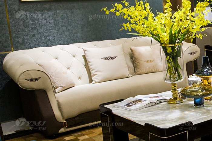 高端奢華會所家具別墅品牌家具輕奢現代時尚沙發組合三位沙發