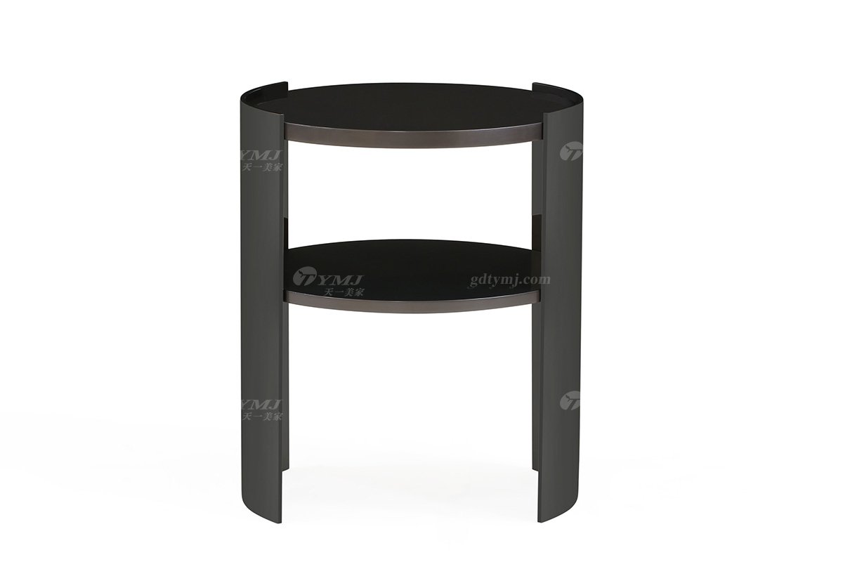 豪華別墅家具奢華會所家具輕奢后現代客廳時尚頭層皮沙發組合系列角幾