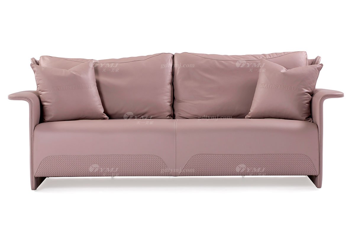 奢華別墅家具時尚樣板間家具輕奢后現代客廳頭層皮沙發組合三位沙發