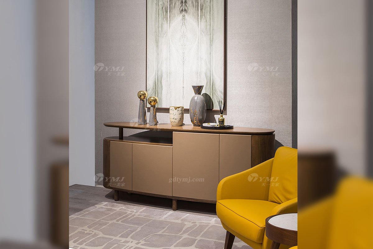 高端別墅會所家具品牌現代極簡北歐創意餐邊柜系列