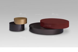 高端現代輕奢別墅家具瑪薩拉第紅+星空耀影茶幾