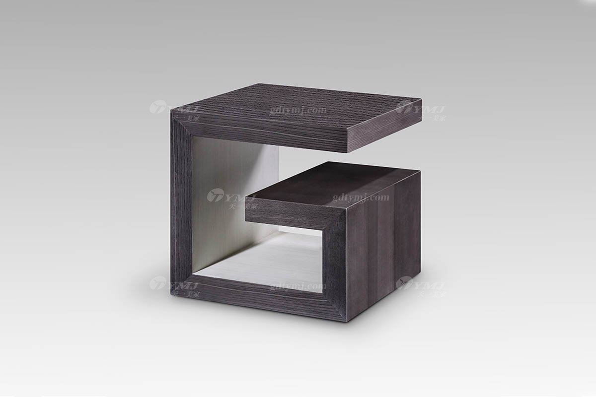 現代輕奢高檔家具灰橡+尼斯色邊幾角幾邊幾LT2818-6