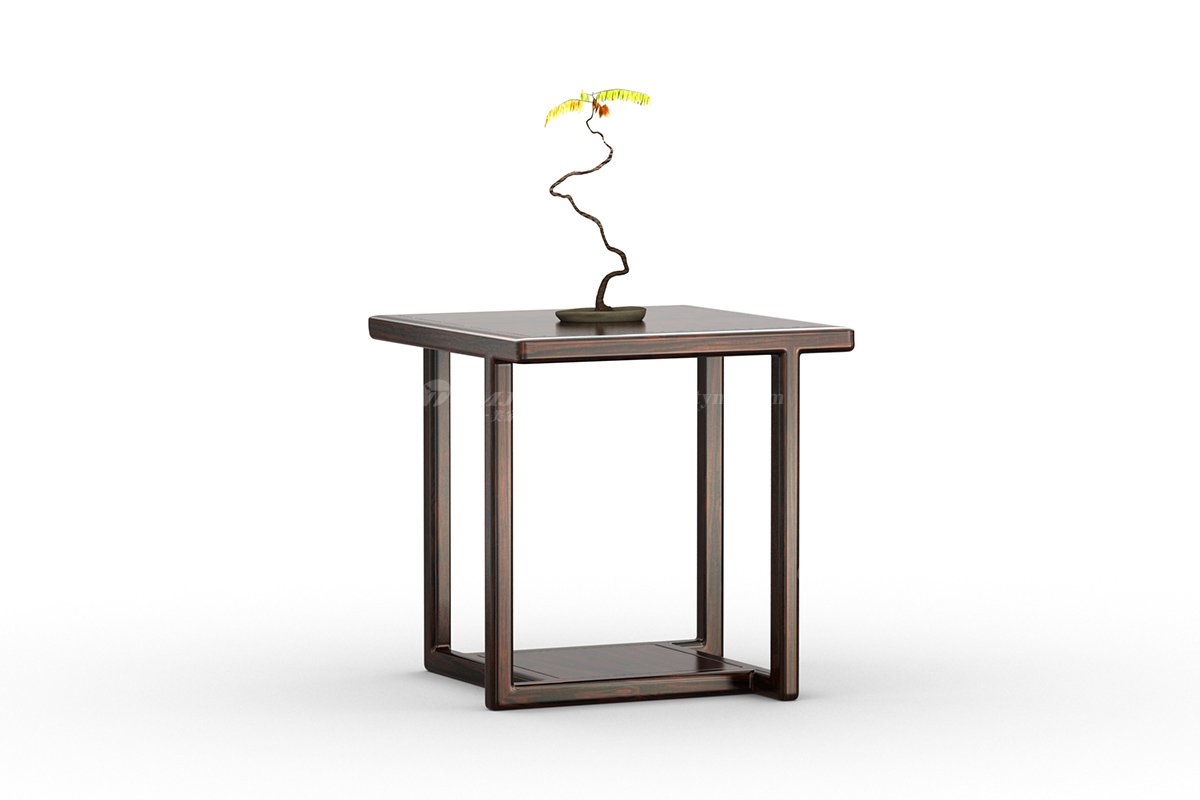 時尚優雅新中式輕奢高端品牌家具黑酸枝實木角幾