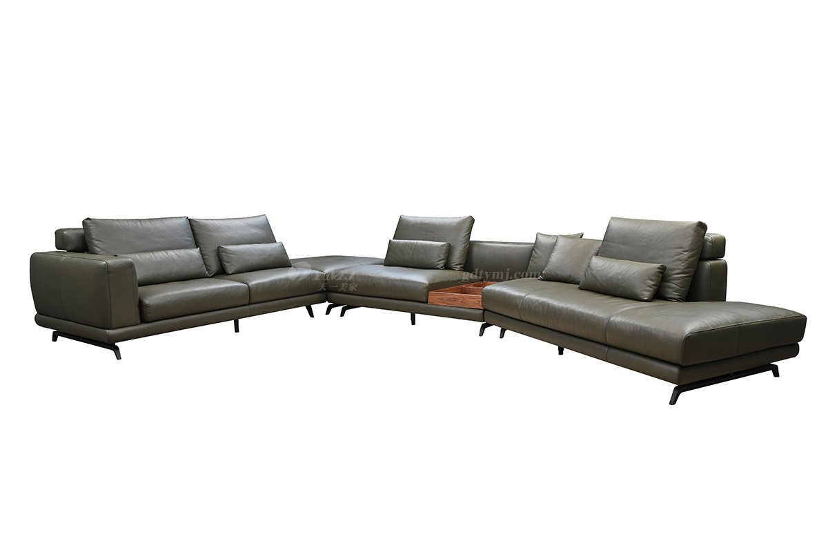 現代輕奢別墅家具品牌時尚真皮軟包舒適組合沙發SF-27組合沙發1