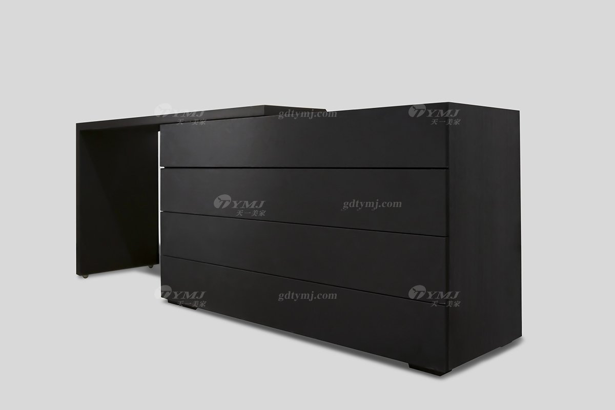 意式極簡風(fēng)格高端別墅家具現(xiàn)代輕奢時(shí)尚客廳實(shí)木煙熏黑橡色邊柜LH1526邊柜1