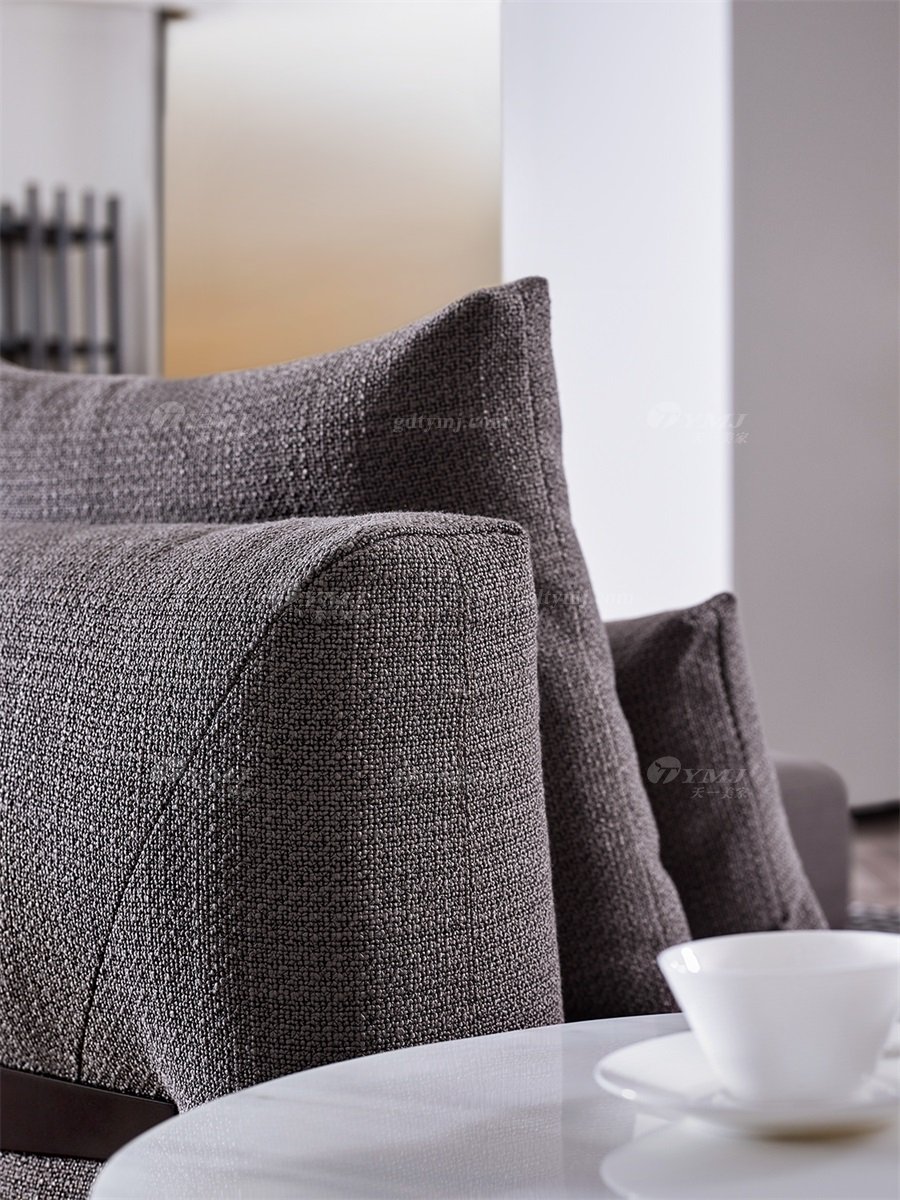 意式極簡風(fēng)格高端別墅家具品牌現(xiàn)代輕奢簡約時(shí)尚客廳舒適布藝組合沙發(fā)LS1705組合沙發(fā)細(xì)節(jié)