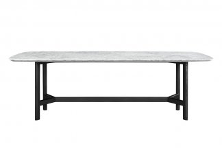 意式極簡(jiǎn)風(fēng)格高端別墅豪宅家具品牌現(xiàn)代輕奢簡(jiǎn)約時(shí)尚大理石+黑橡色長(zhǎng)餐桌