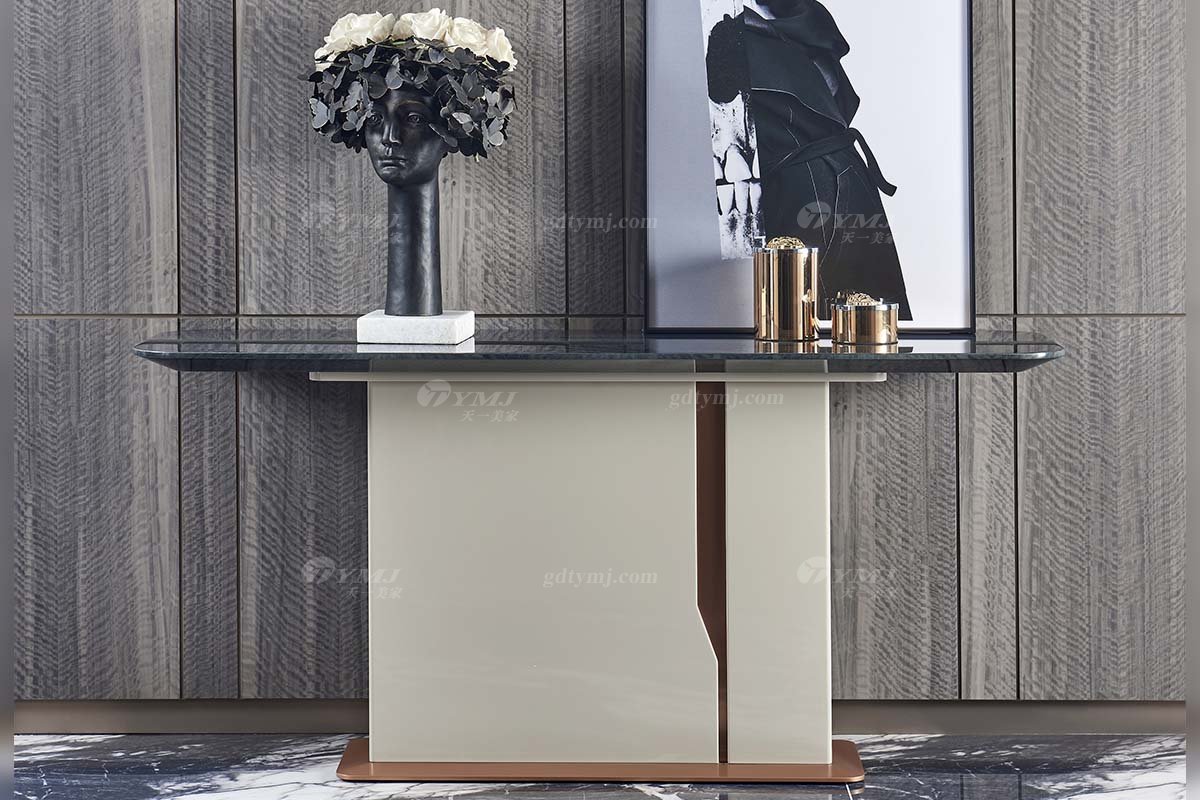 后現代輕奢風格家具高端會所別墅品牌家具時尚玄關TK500-160玄關臺