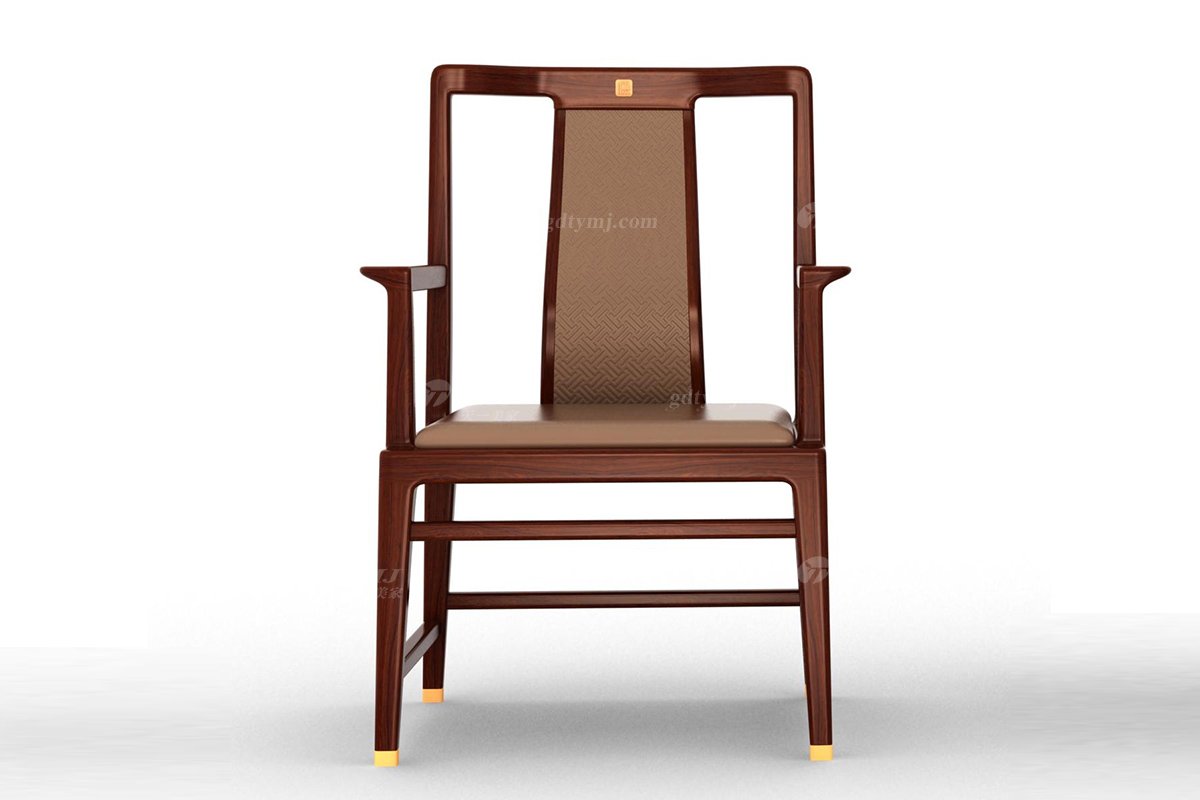 新中式辦公家具風格高端品牌家具簡約時尚大氣實木刺猬紫檀茶椅茶凳