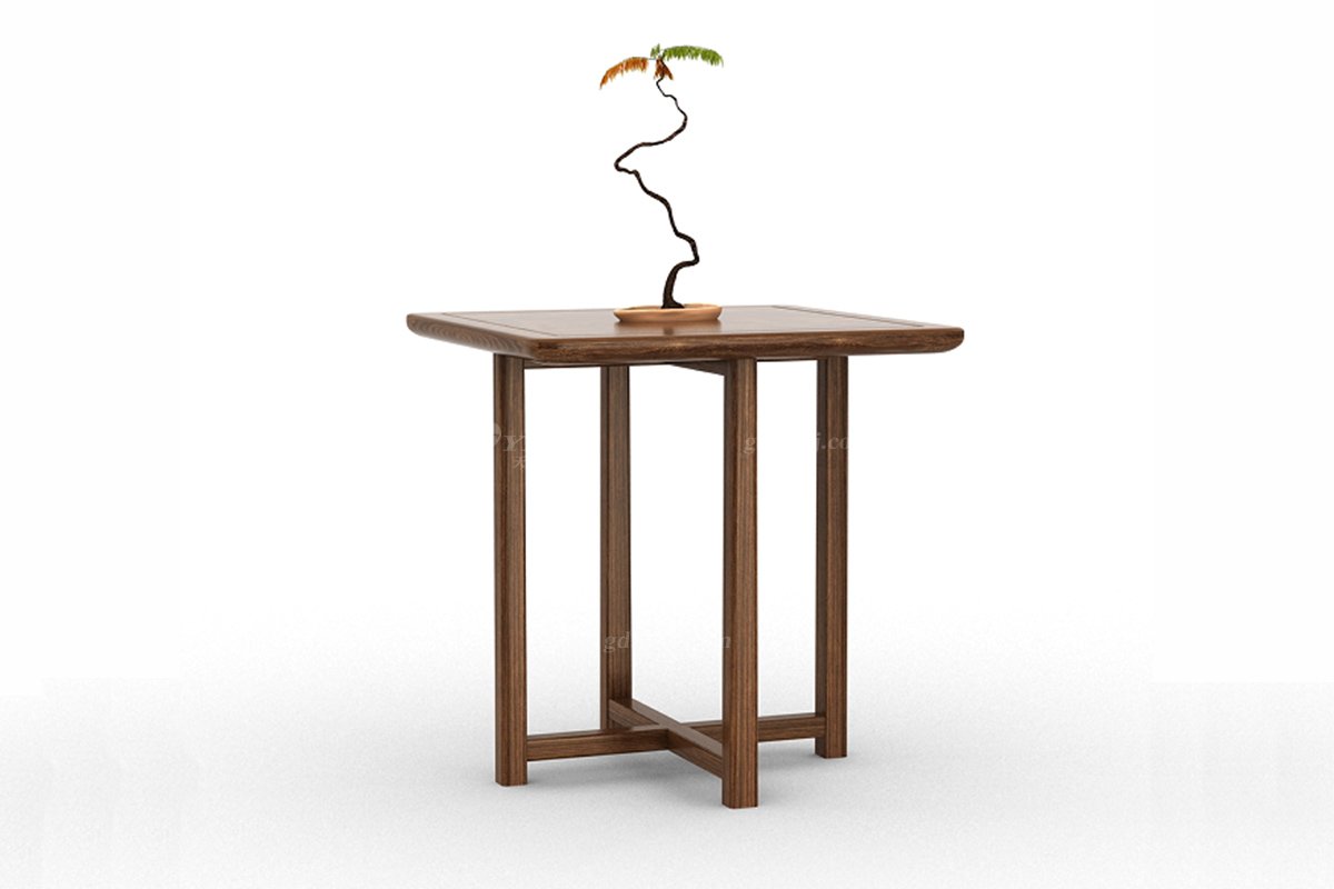 新中式家具風(fēng)格高端別墅家具品牌簡約風(fēng)格客廳極簡實(shí)木邊幾角幾