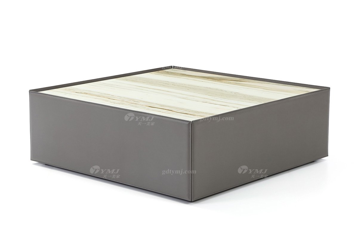 極簡風格品牌高級別墅會所家具現代簡約大理石方茶幾LT1907-1方幾