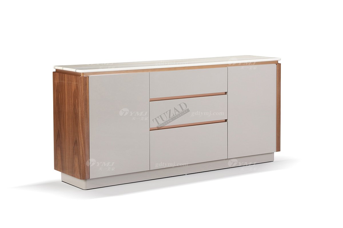 輕奢后現(xiàn)代風(fēng)格家具高端會所別墅品牌簡約大氣餐邊柜CK640備餐柜