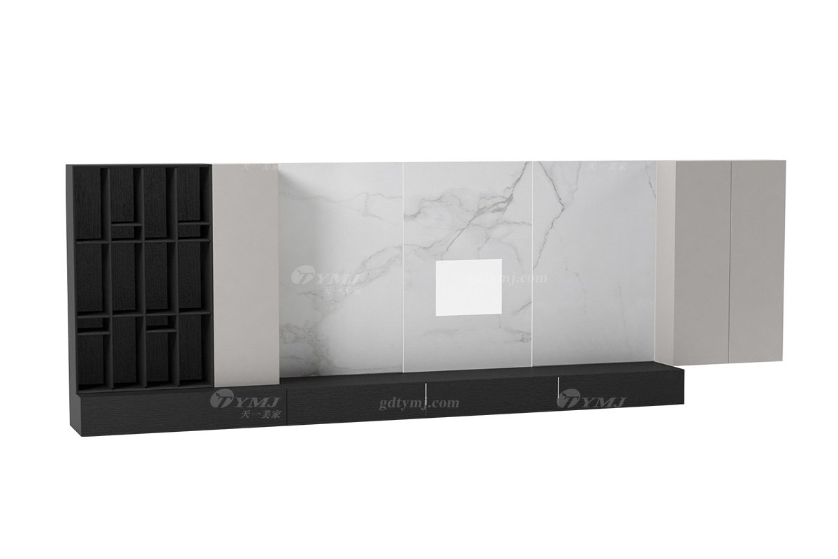 極簡風格家具別墅會所舒適高級家用簡約掛柜+地柜組合