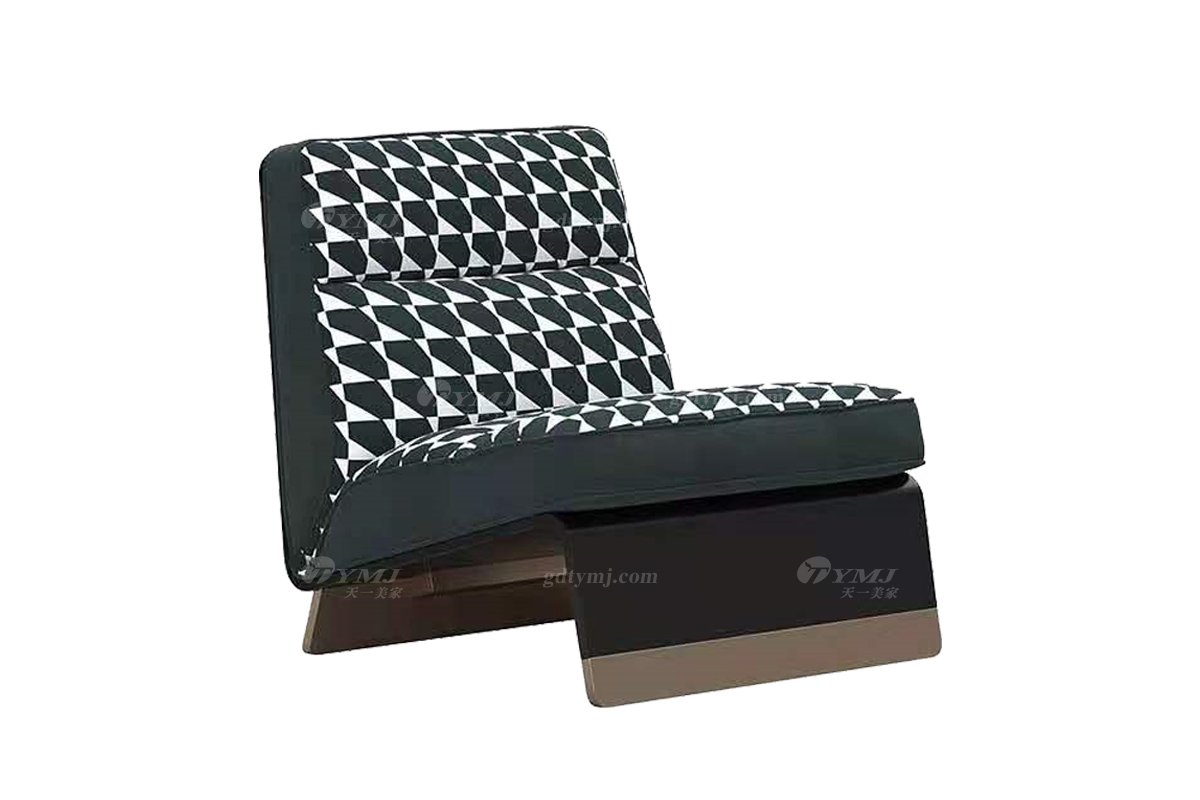 極簡風格家具別墅會所舒適高級時尚家用創意布藝休閑椅