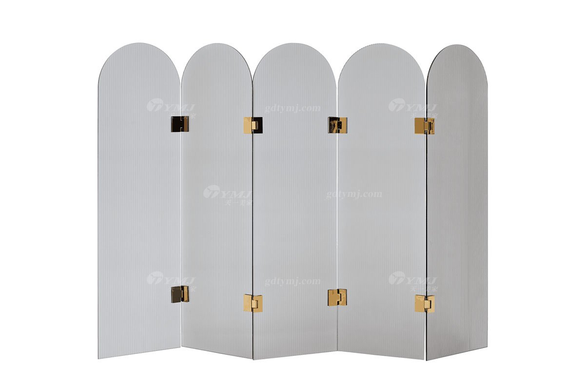 極簡風格家具高端別墅會所大宅時尚創意玻璃屏風（五頁）