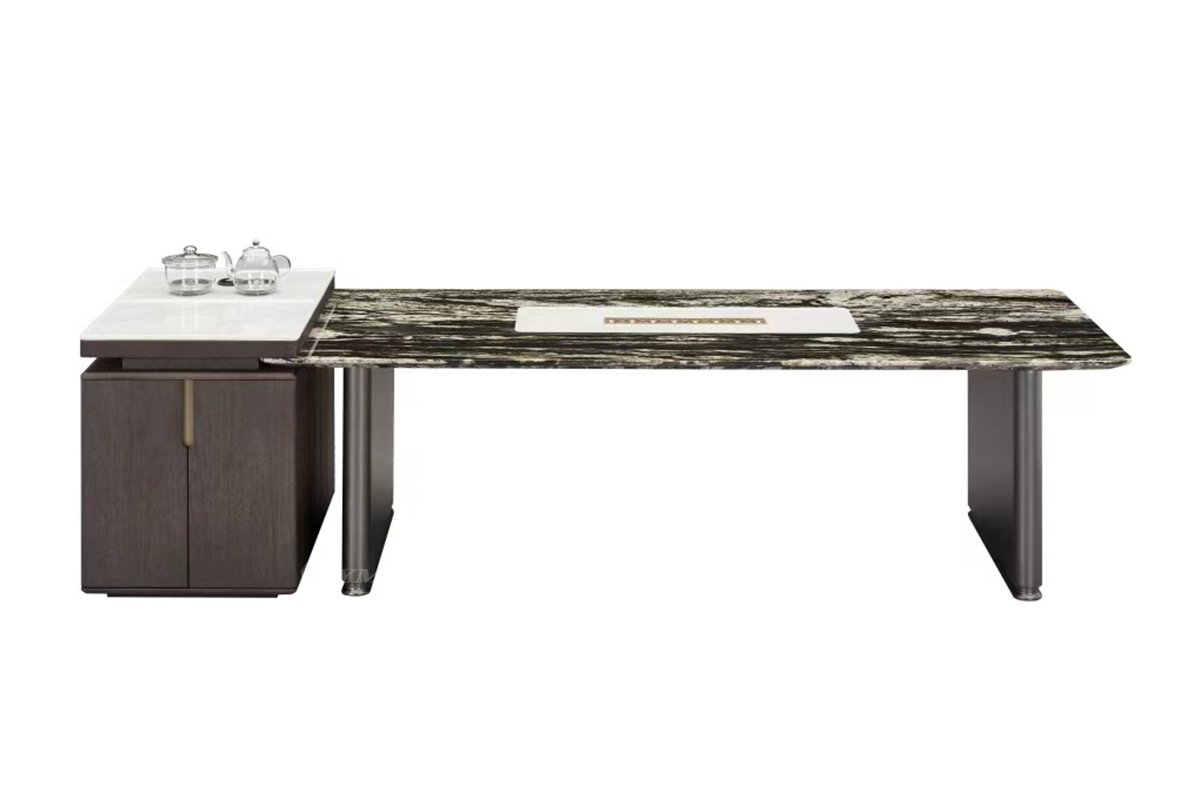 時(shí)尚高端意式極簡家具別墅家用奢華天然大理石茶桌