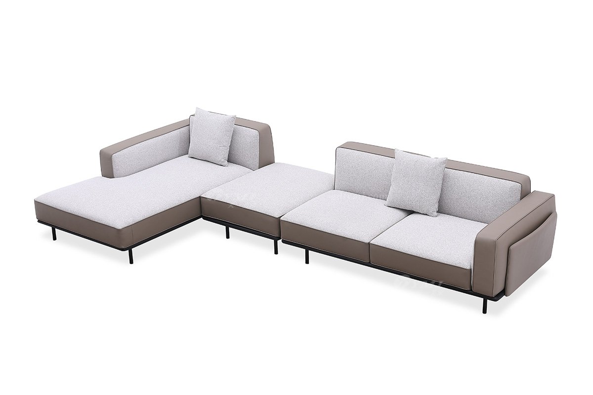 時(shí)尚高端現(xiàn)代極簡(jiǎn)家具別墅大宅家用舒皮布藝沙發(fā)組合