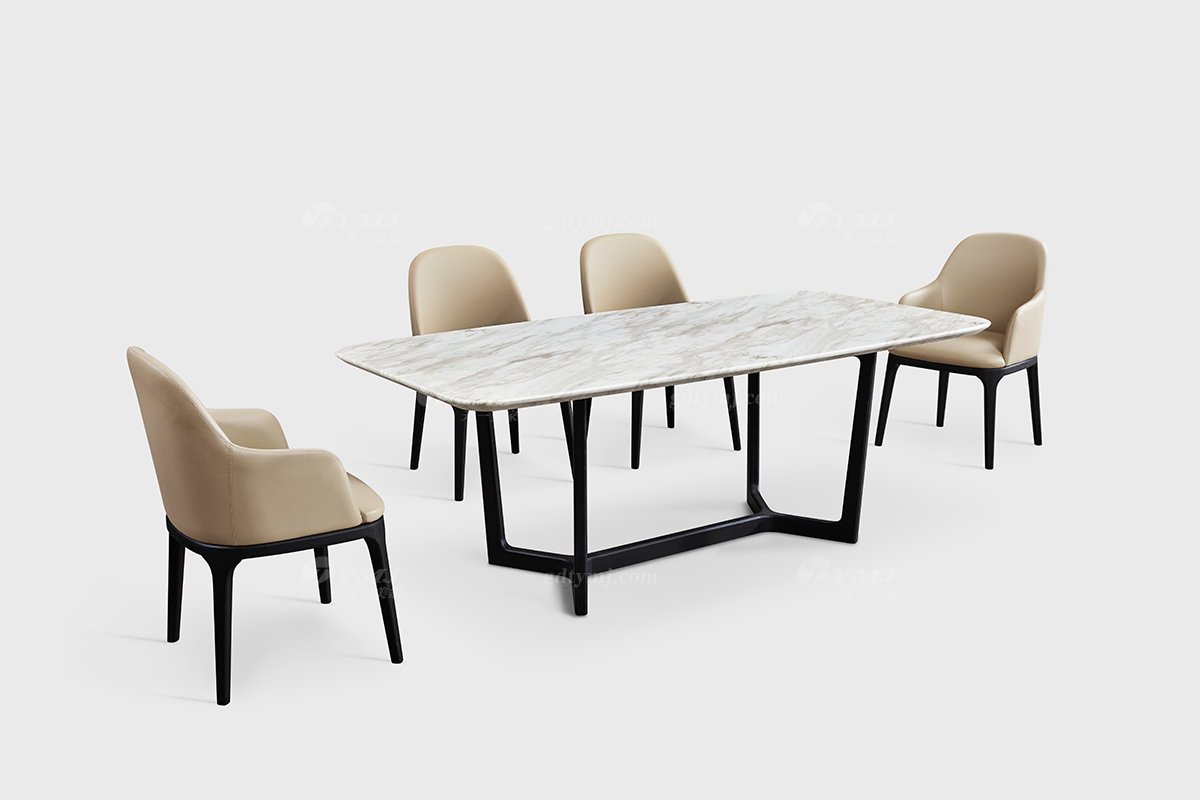  現(xiàn)代簡約家具高端別墅會所家用時尚進口巖板長餐臺21012A-1場景1