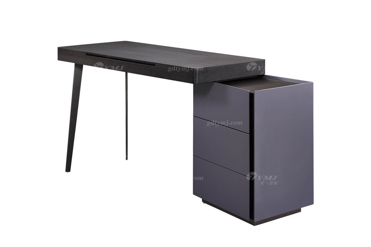  現(xiàn)代簡約家具高端別墅會所家用時尚高級深灰+煙熏妝臺3121-1
