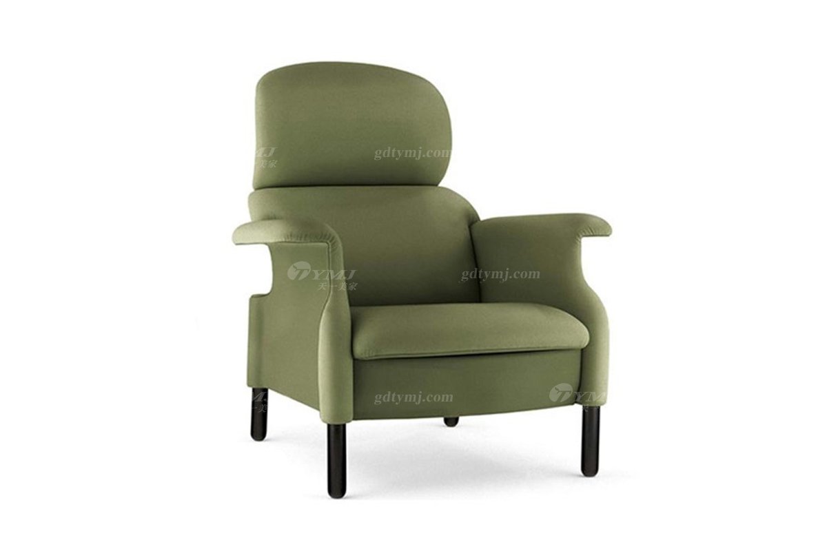 意式雅奢風格家具高端別墅會所家具時尚舒適布藝休閑椅