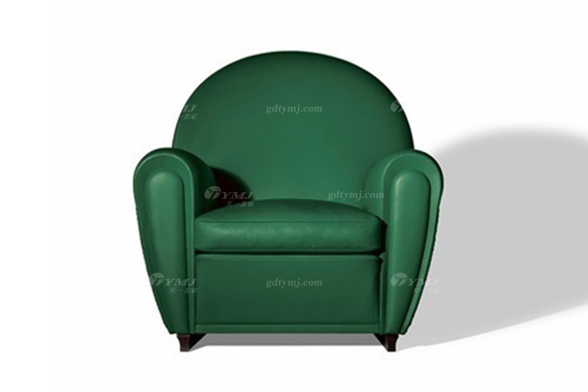 意式雅奢風格家具高端別墅會所家具時尚舒適真皮單位沙發休閑椅