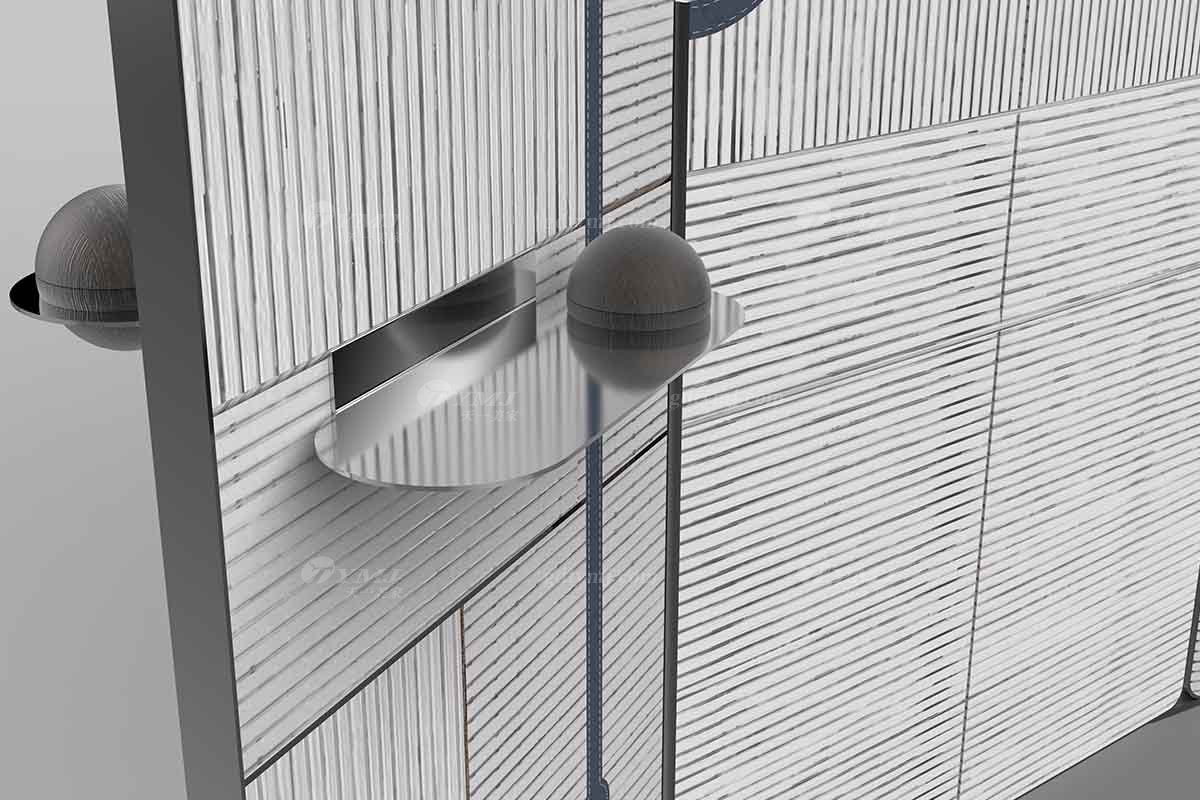 意式雅奢風格家具高端別墅會所家具時尚簡約實木屏風LF2301細節