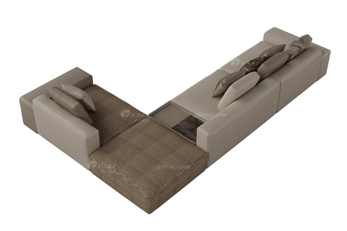 意式雅奢風格家具高端別墅會所家具時尚大氣豪宅超纖組合沙發LS2209沙發1