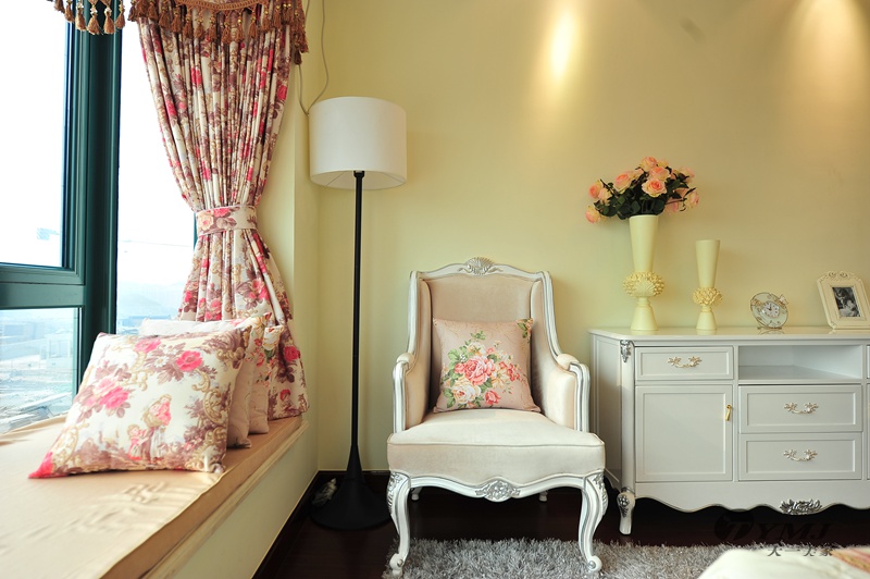 【天一美家案例】濟南恒大田園風(fēng)格樣板房-軟裝工程