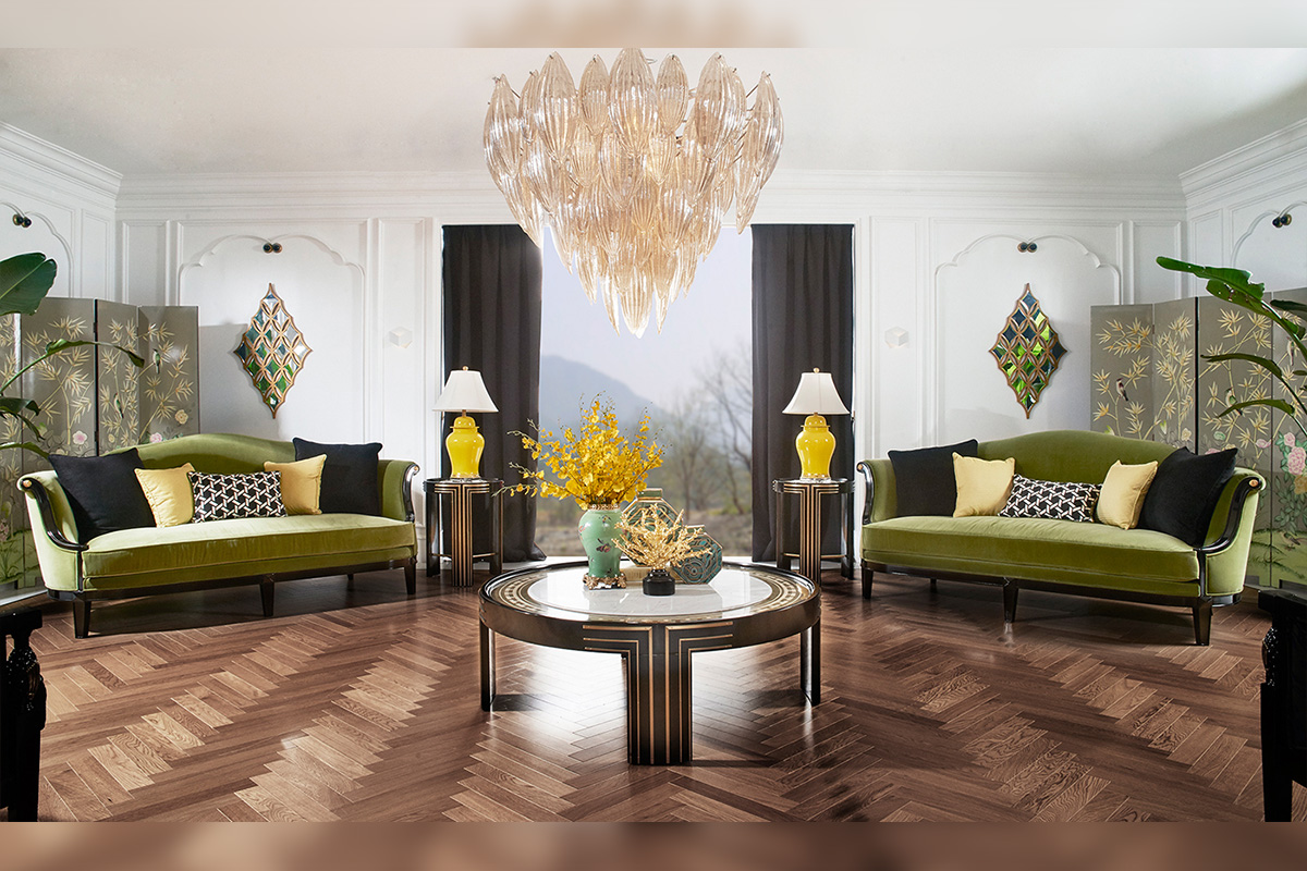 極簡奢主義客廳沙發