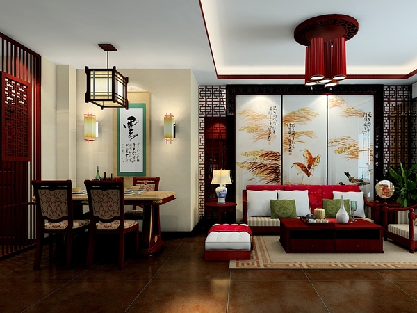 天一美家簡奢主義紅色沙發