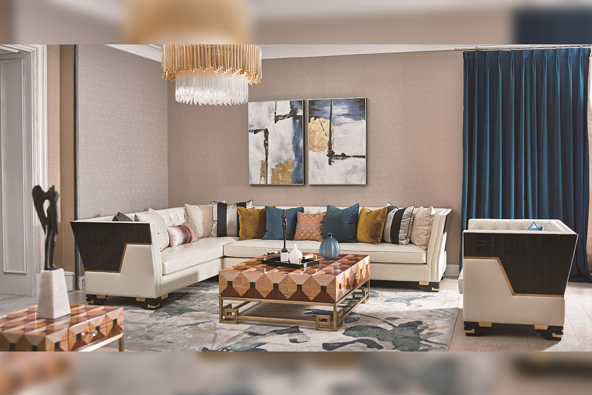 高檔輕奢風格客廳轉角沙發